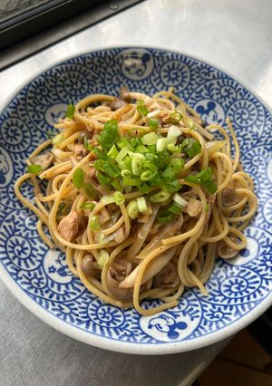 ツナときのこのニンニクパスタ-レシピのメイン写真