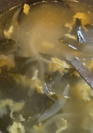給食の卵わかめスープ-レシピのメイン写真