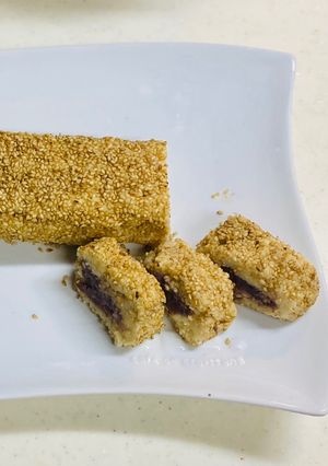 ロール胡麻団子-レシピのメイン写真