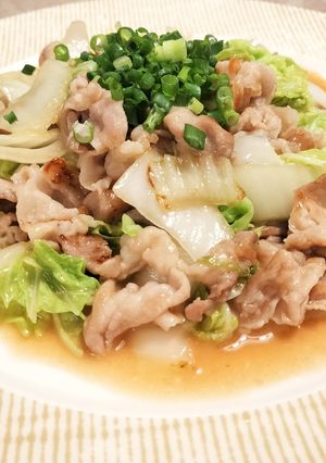 ワンパンで簡単！白菜と豚バラのポン酢炒め-レシピのメイン写真