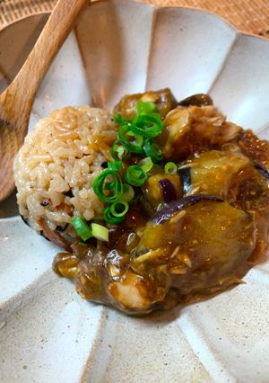 フライパンで作るぶりと茄子のカレー-レシピのメイン写真