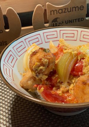 残り物レシピ！唐揚げ卵丼✨-レシピのメイン写真