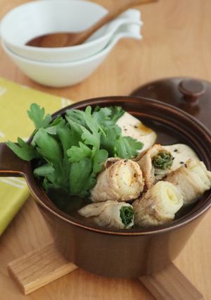 ねぎの甘みを味わう豚巻き醤油鍋-レシピのメイン写真