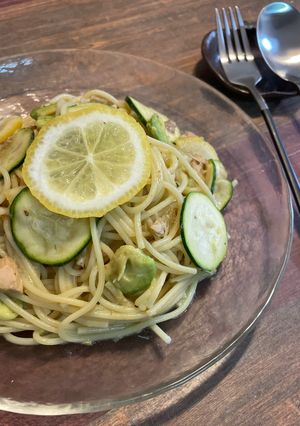 ズッキーニとレモンのパスタ-レシピのメイン写真