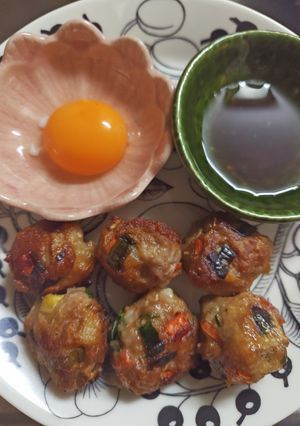 柚子生姜香るれんこんとえのきのつくね-レシピのメイン写真