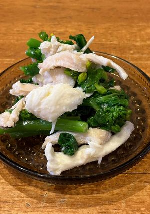 菜の花・ささみのカプレーゼ-レシピのメイン写真