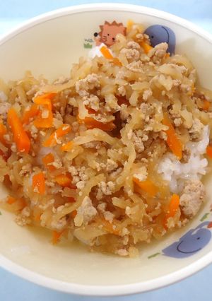 【保育園】切り干しビビンバ丼-レシピのメイン写真