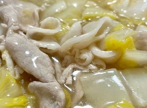 白菜と豚バラ肉の鶏がらあんかけ炒め-レシピのメイン写真