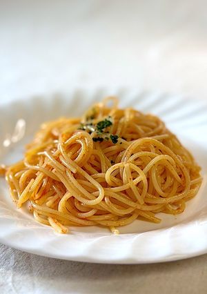ふりかけのあかりで！明太子スパゲティ-レシピのメイン写真