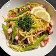タコとアスパラの柚子胡椒パスタ