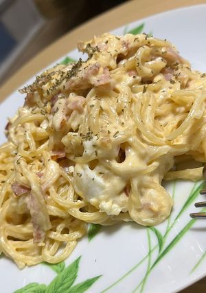 ワンパンカルボナーラ-レシピのメイン写真