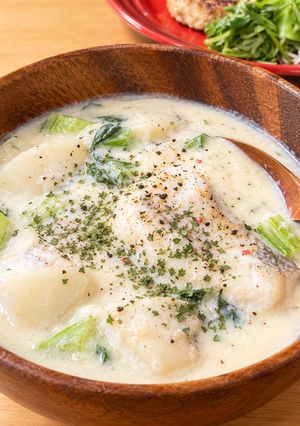 旬のカブと鱈で♪あったか豆乳クリームシチュー-レシピのメイン写真