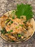 ズボラ飯!いかの塩辛わさびマヨ丼