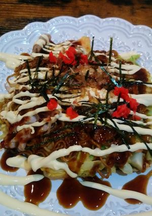 米粉モダン焼き風お好み焼き　-レシピのメイン写真