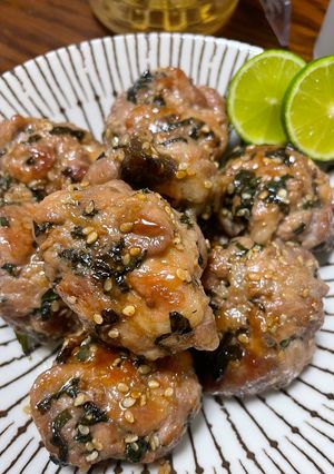 豚こま大葉入り照り肉　-レシピのメイン写真