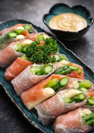 旬のアスパラ⭐︎生春巻き-レシピのメイン写真