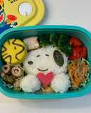୨୧着色料不使用キャラ弁୨୧スヌーピー
