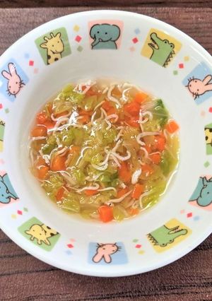 【離乳後期食】白菜としらすの柔らか煮-レシピのメイン写真