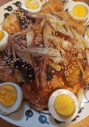 茄子南蛮〜鶏むね肉南蛮を添えて-レシピのメイン写真