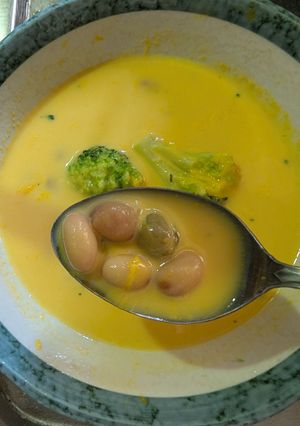 簡単★かぼちゃと豆のスープ-レシピのメイン写真