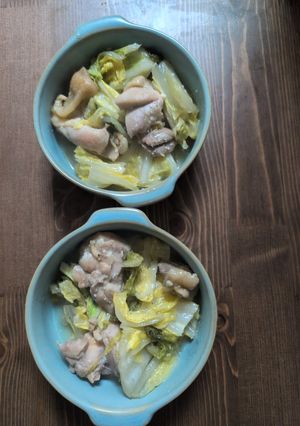 鶏もも肉と白菜の白味噌マヨ炒め-レシピのメイン写真