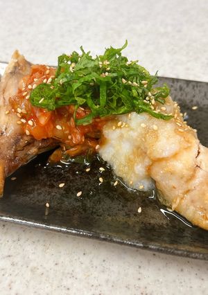 ノンフライヤーで♪ぶりかまのキムチおろし-レシピのメイン写真