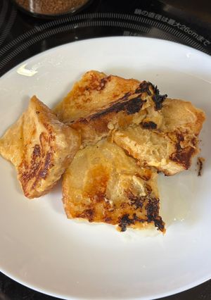 ケークサレ風フレンチトースト（牡蠣風味）-レシピのメイン写真