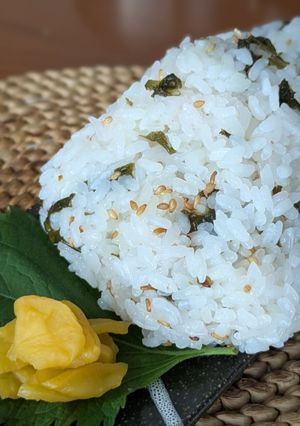 梅酢活用・炊飯器におまかせ わかめご飯-レシピのメイン写真