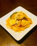 大根の皮でイタリアンパスタ風！