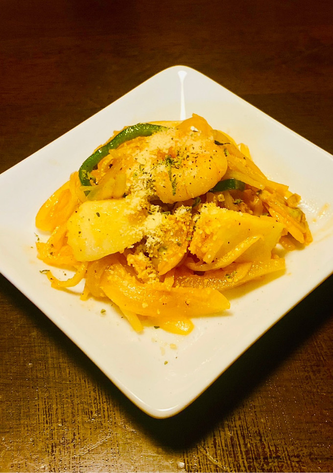 大根の皮でイタリアンパスタ風！-レシピのメイン写真