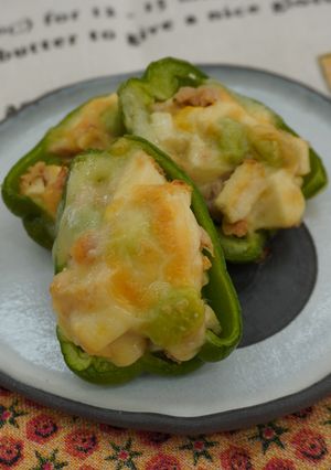 ピーマンのツナチーズ焼き-レシピのメイン写真