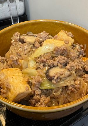 そぼろすき煮丼-レシピのメイン写真