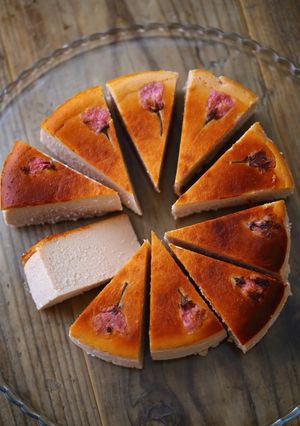 桜♡チーズケーキ-レシピのメイン写真