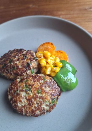 野菜のふわふわハンバーグ(犬用)-レシピのメイン写真