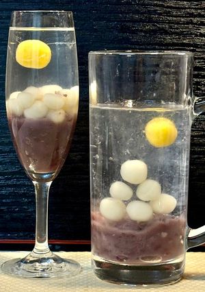 十五夜お月見団子☆豆腐白玉とアガーゼリーの満月-レシピのメイン写真