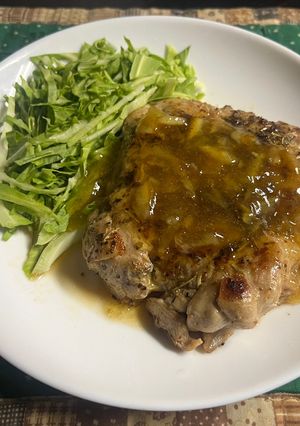 チキンソテーのマーマレードソースがけ-レシピのメイン写真