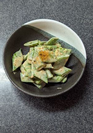 簡単副菜♡モロッコいんげんのマヨ胡麻和え-レシピのメイン写真