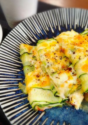 ＊ズッキーニのべーコンチーズグリル焼き＊-レシピのメイン写真