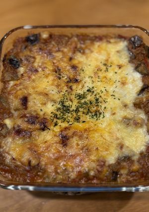 餃子の皮で簡単なすラザニア-レシピのメイン写真