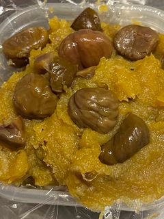 焼き芋と甘栗で楽で安い栗きんとん-レシピのメイン写真