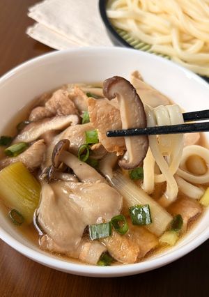 きのこと豚バラのつけ汁うどん【簡単･15分！】-レシピのメイン写真
