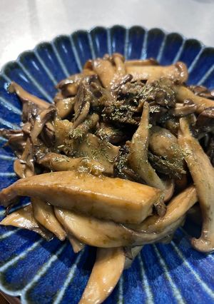 秋！きのこ！海苔の佃煮ガリバタ炒め-レシピのメイン写真