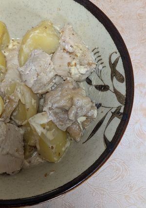 簡単★鶏肉とじゃがいものゴママヨソース-レシピのメイン写真