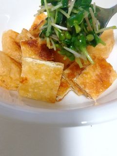 カリカリ油揚げの薬味かいわれのせ-レシピのメイン写真
