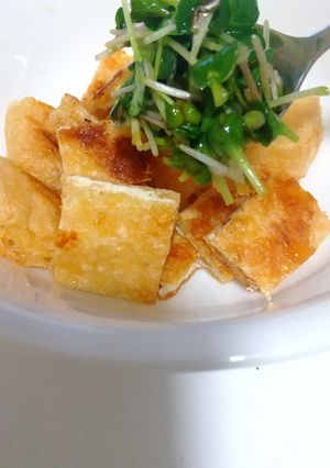カリカリ油揚げの薬味かいわれのせ-レシピのメイン写真