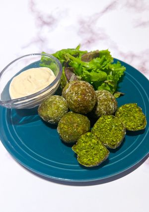 スピルリナと枝豆のファラフェル-レシピのメイン写真