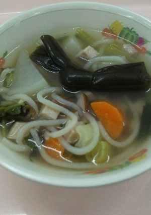 ソーキそば風汁★宇都宮学校給食-レシピのメイン写真