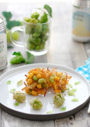 ホップのビールフリット 丸ごと＆かき揚げ-レシピのメイン写真