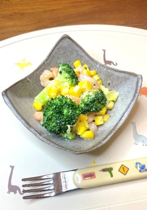 ブロッコリーとエビのマヨネーズあえ-レシピのメイン写真