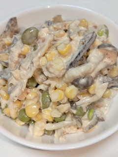 蓮根ツナしめじコーン枝豆のマヨサラダ-レシピのメイン写真
